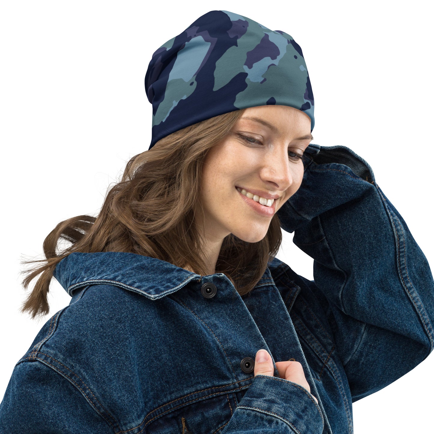 Beanie - Blue Camo