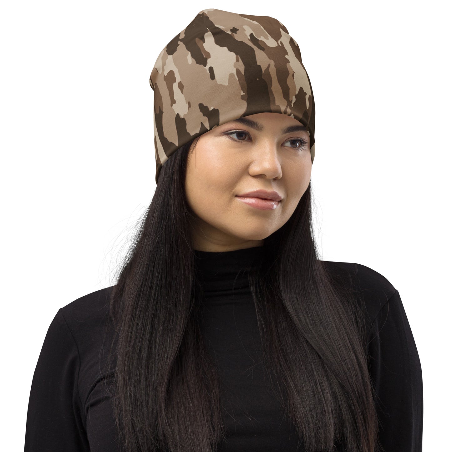 Beanie -Brown Camo