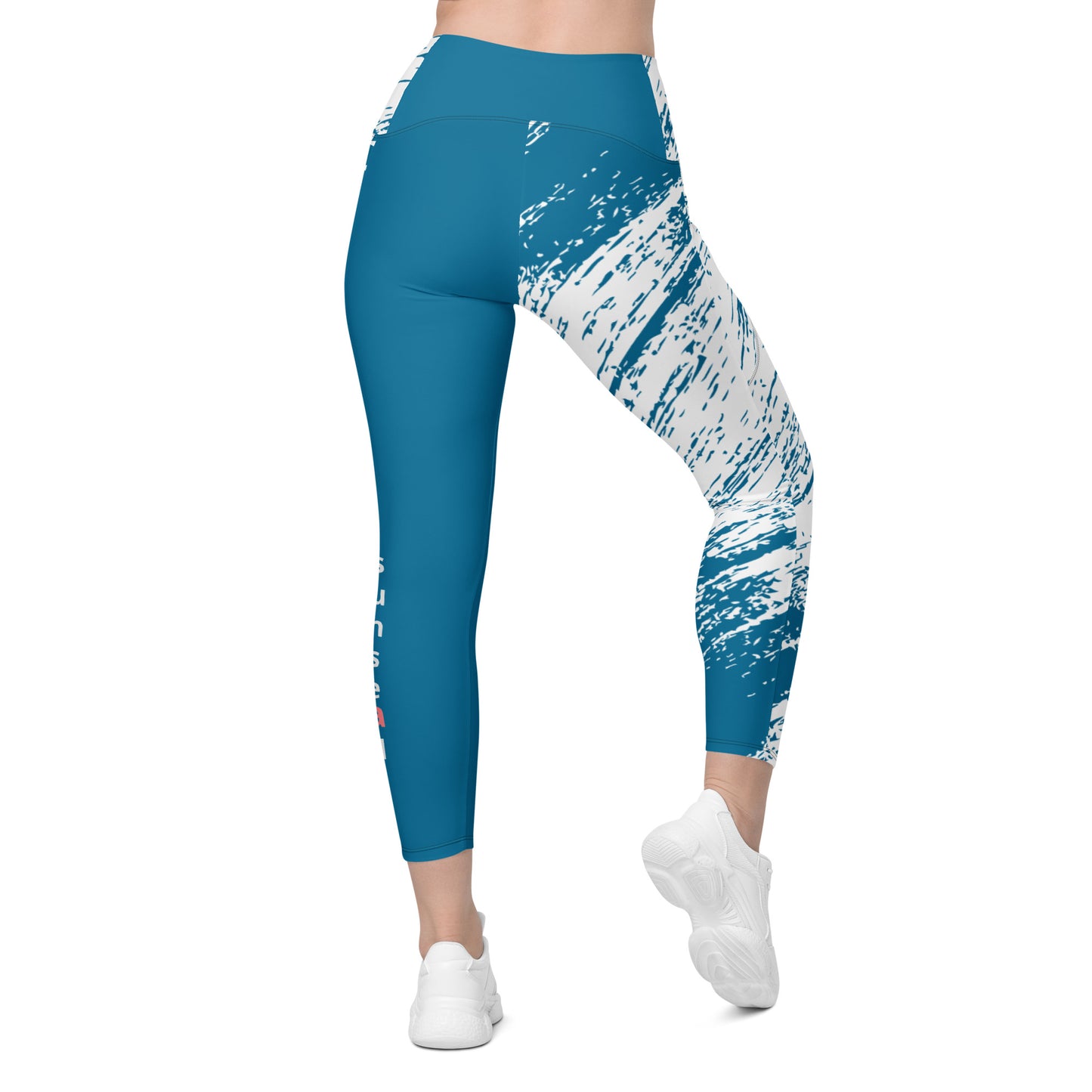 Leggings with pockets - Abstract Haze