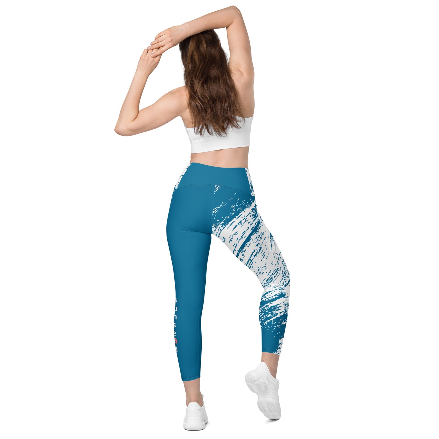 Leggings with pockets - Abstract Haze