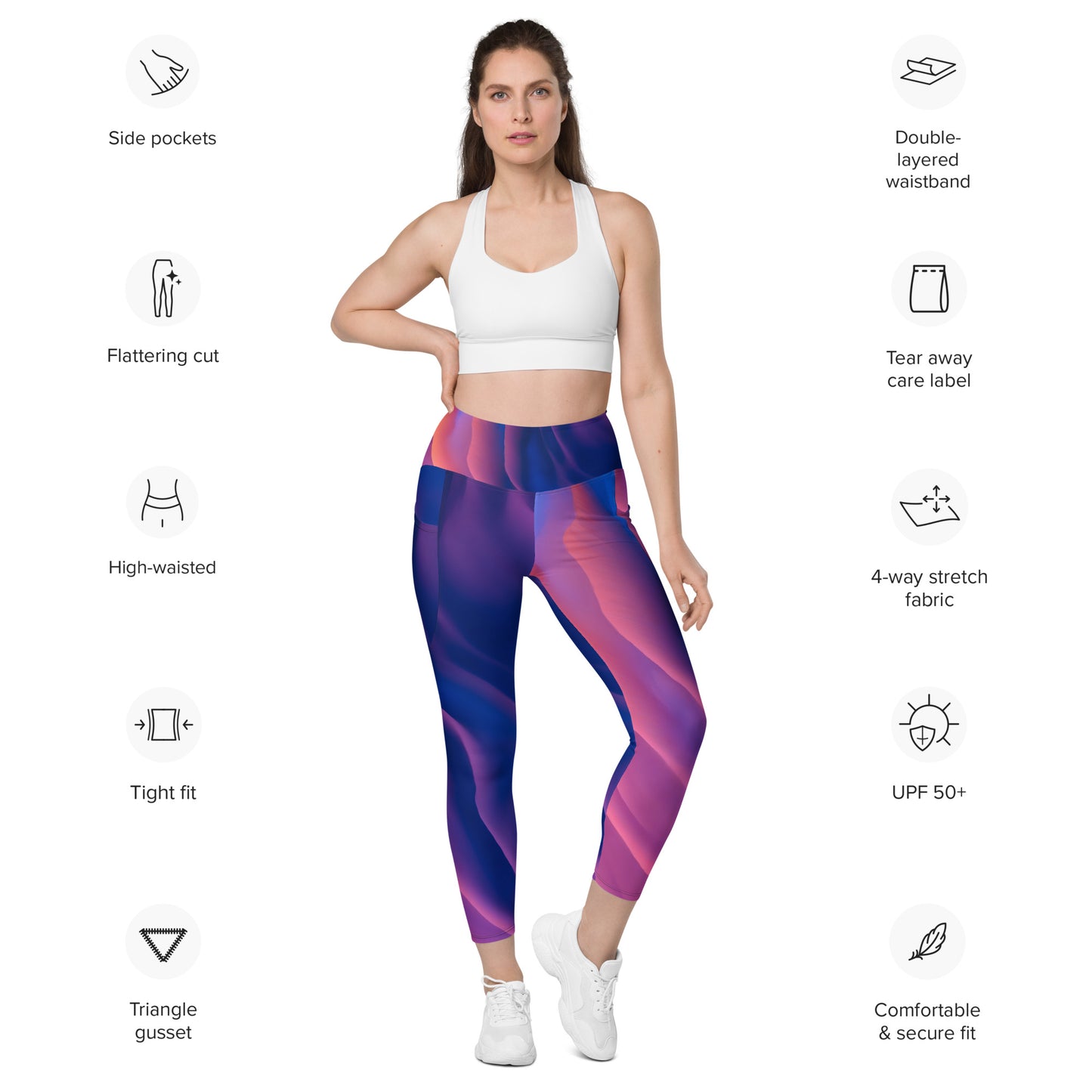 Leggings with pockets - The Wave*