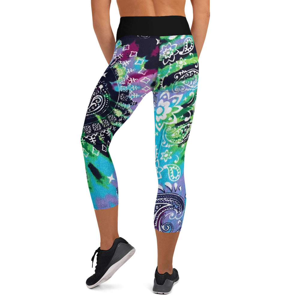 Yoga Capri Leggings - Milky Way