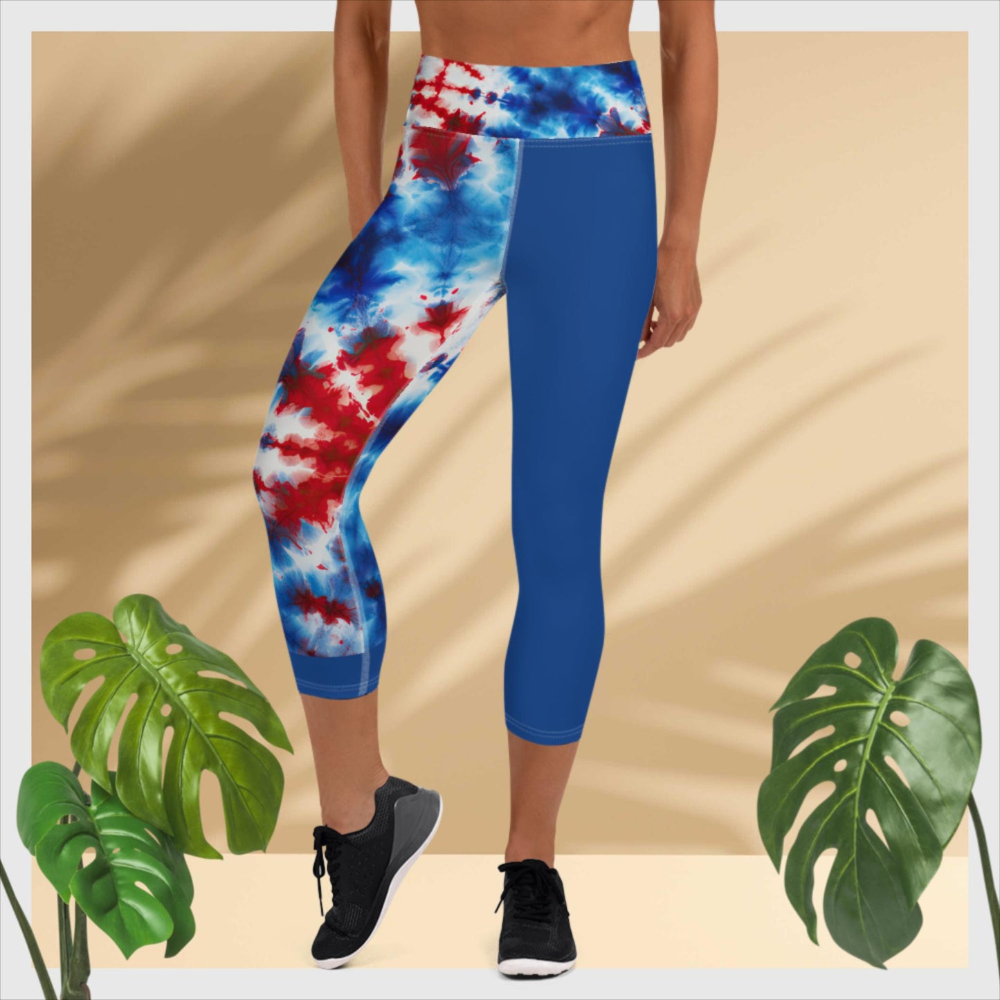 Yoga Capri Leggings - Blues II