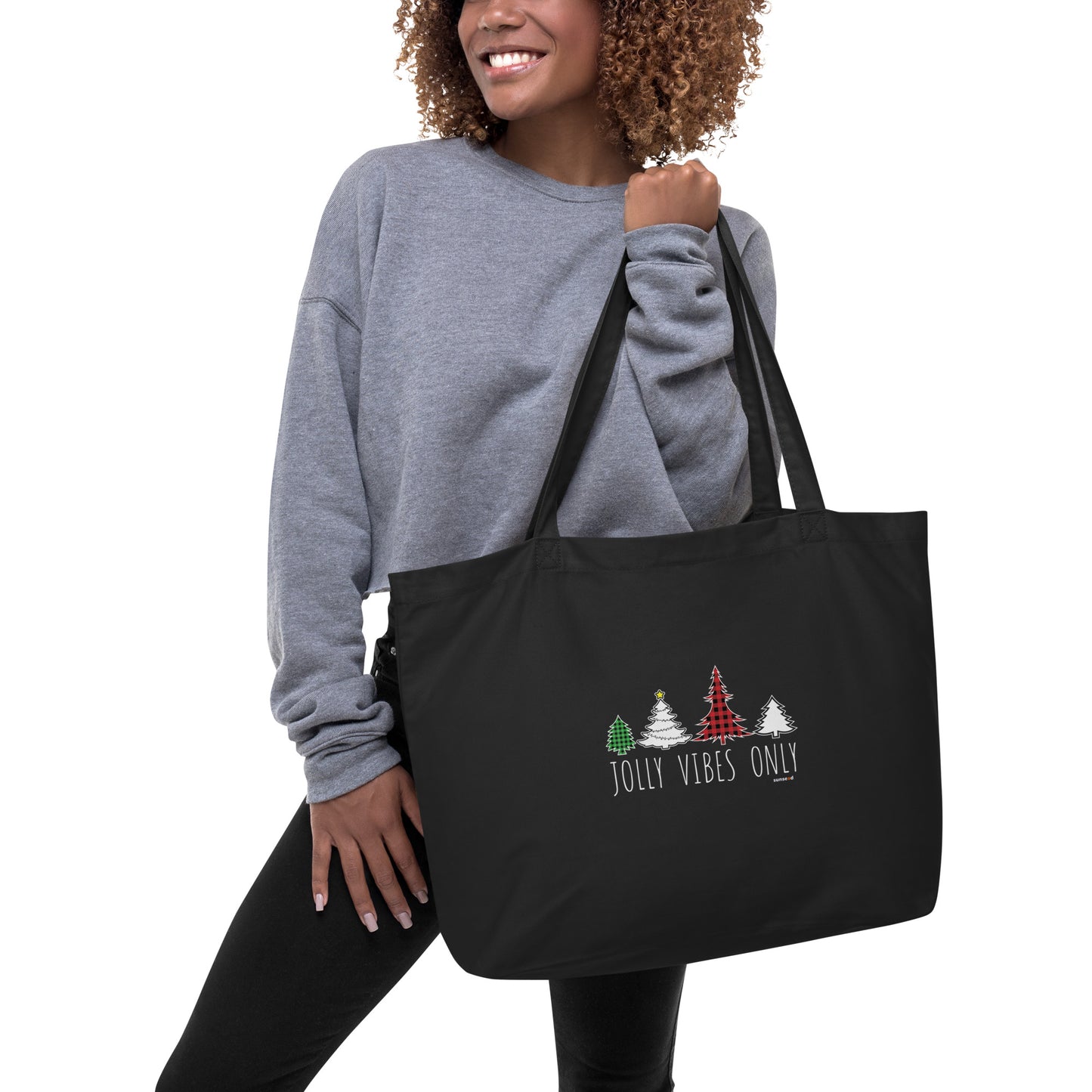 Large organic tote bag - Jolly Vibes