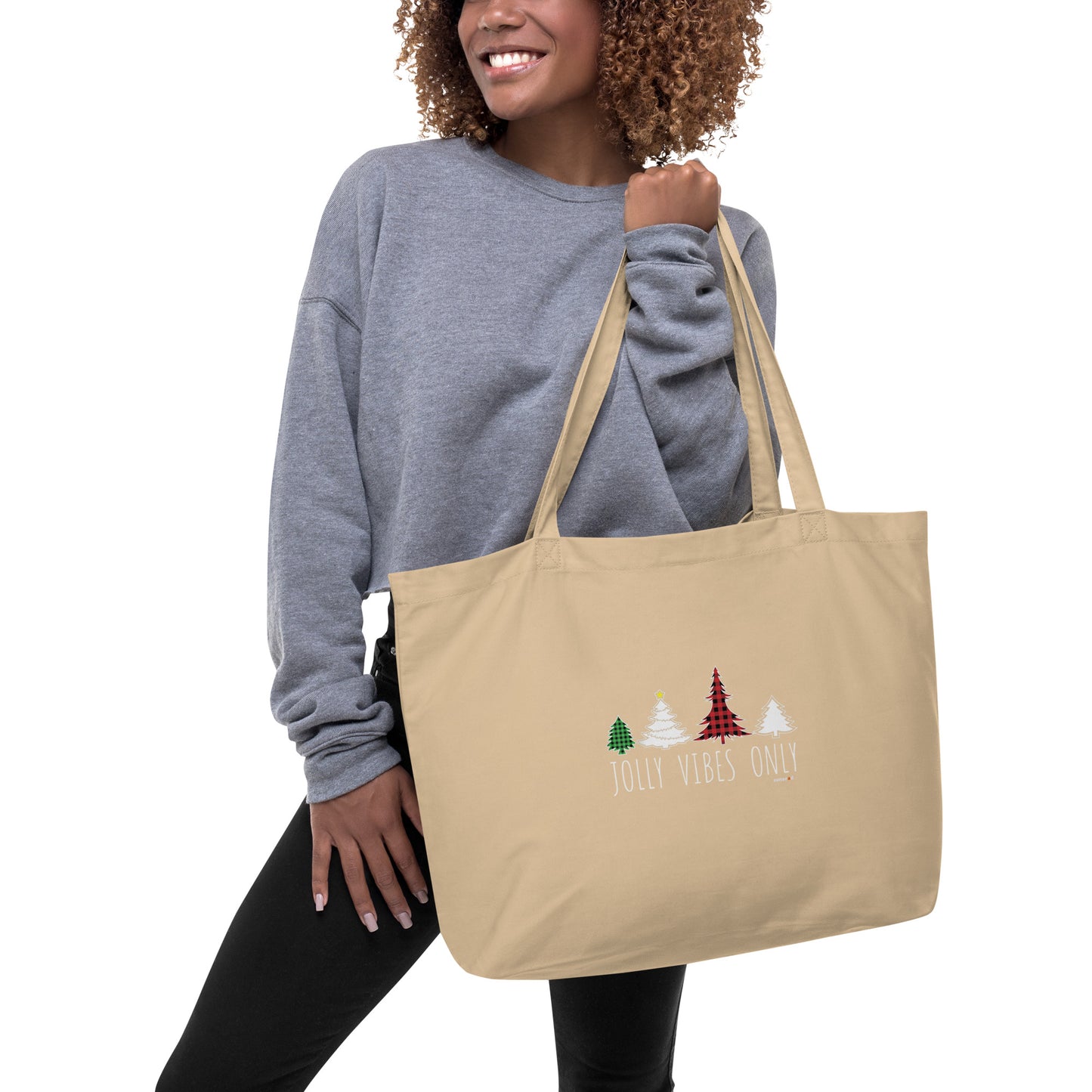 Large organic tote bag - Jolly Vibes