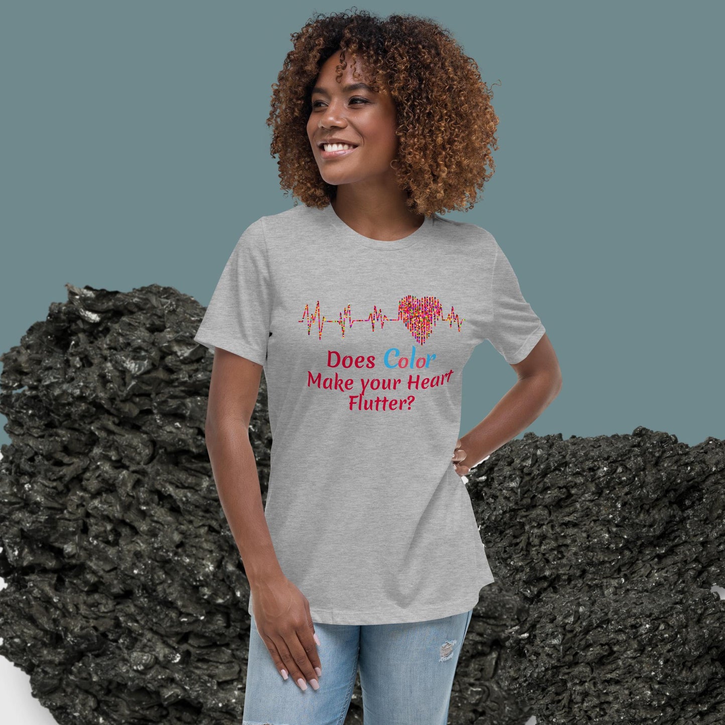 Women's Relaxed T-Shirt - Heart Beat