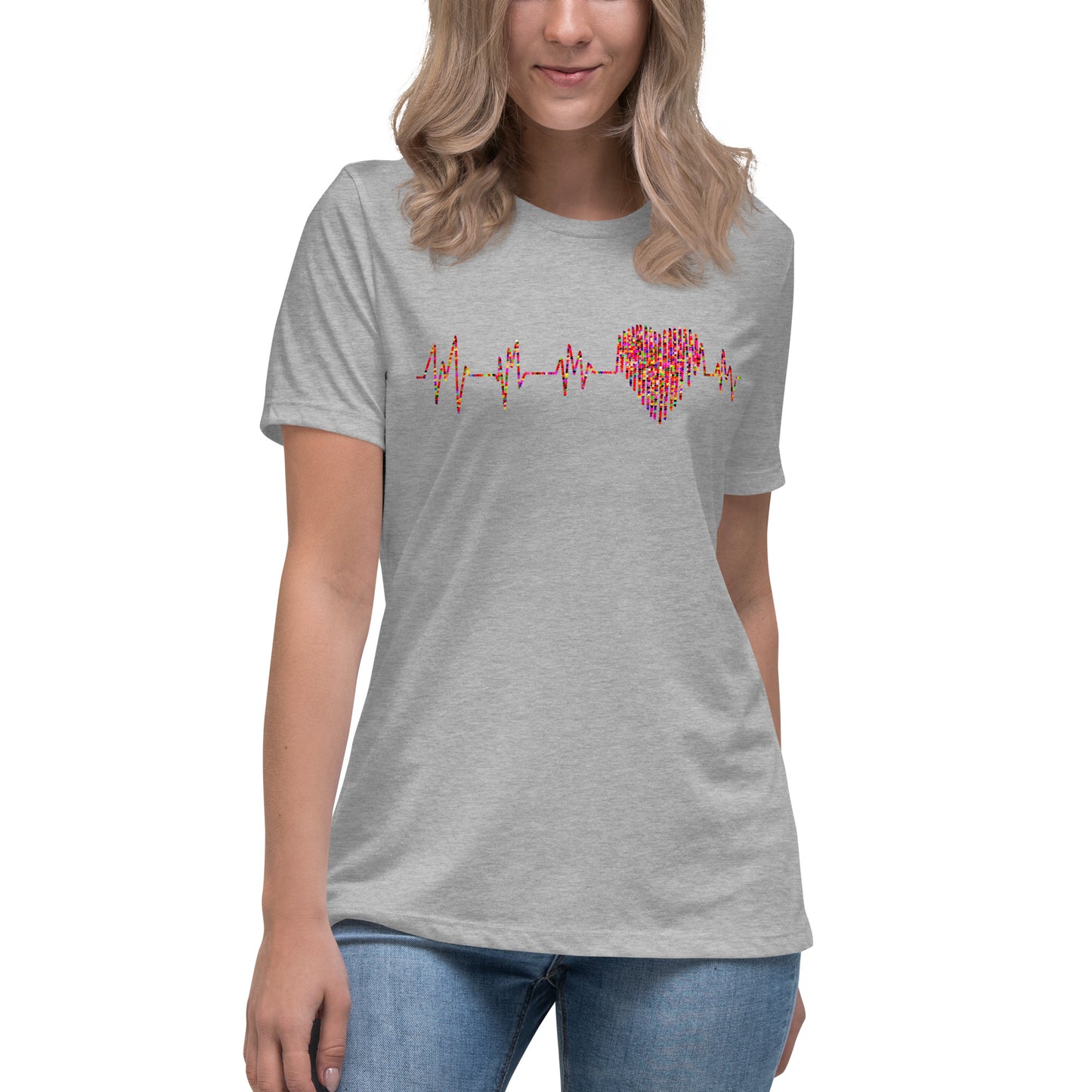 Women's Relaxed T-Shirt - Heart Flutter