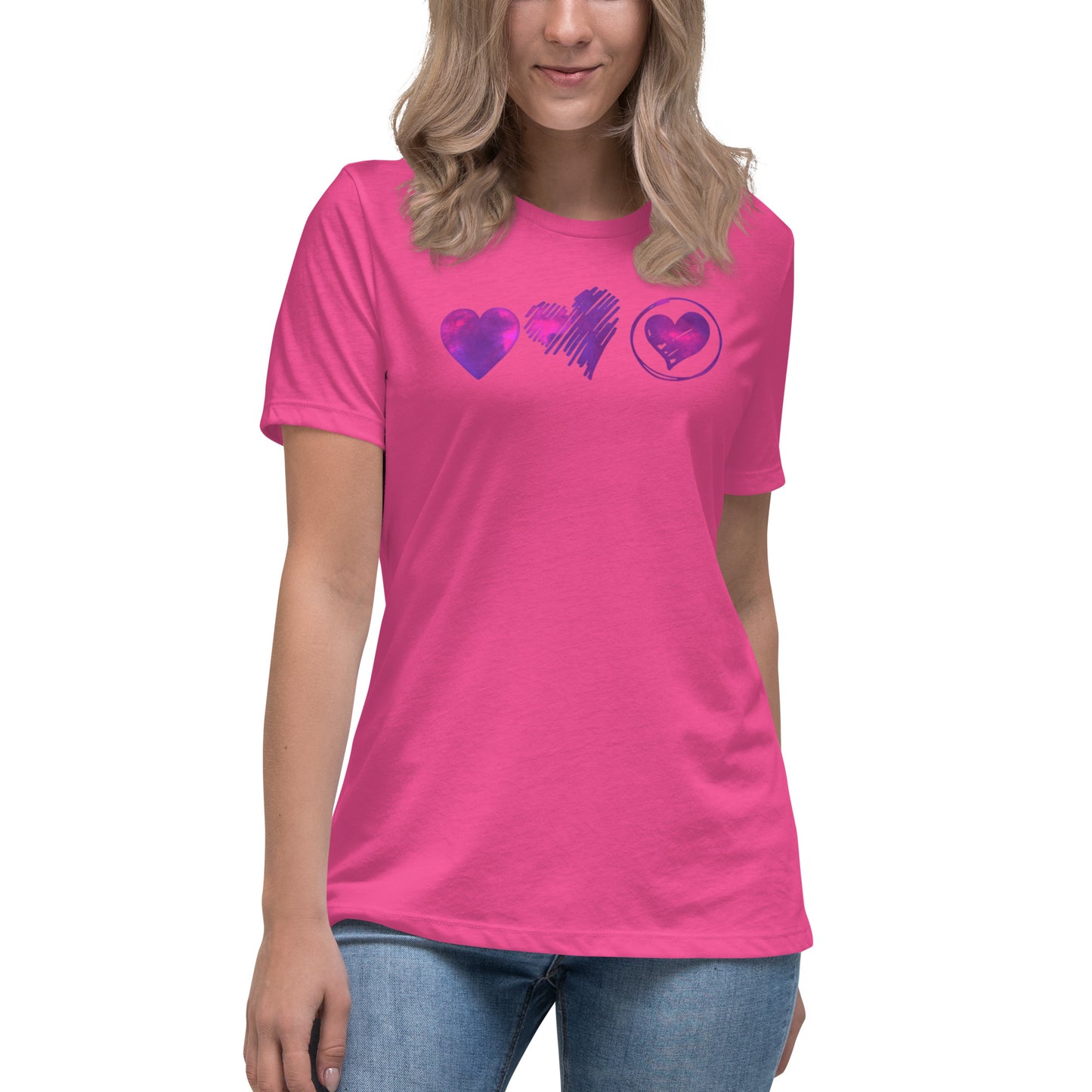 Women's Relaxed T-Shirt - Triple Love