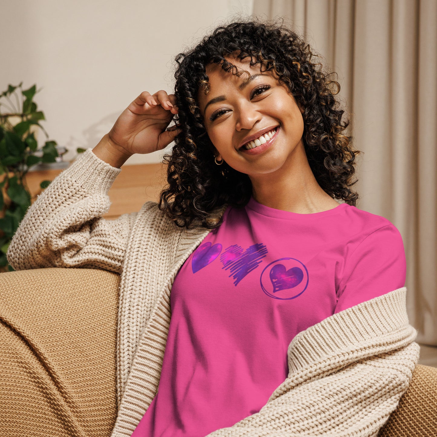 Women's Relaxed T-Shirt - Triple Love