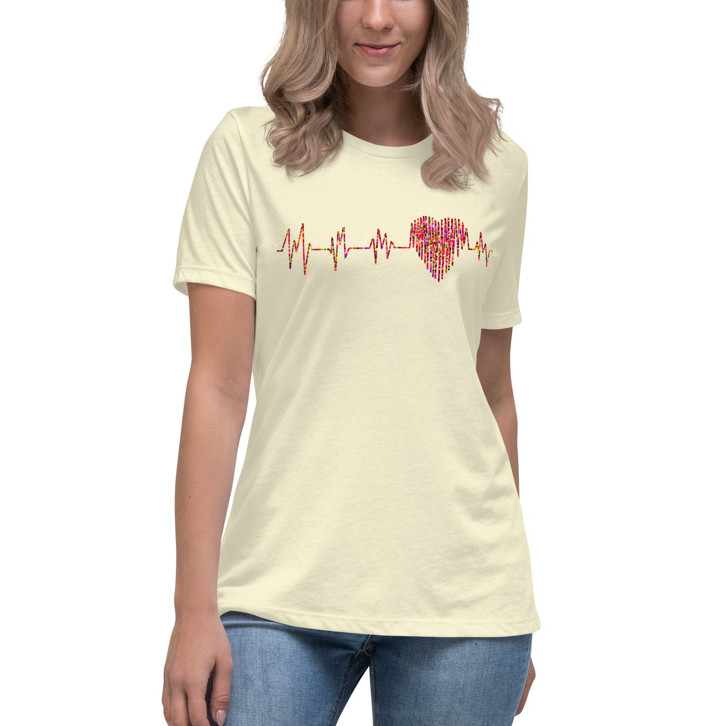 Women's Relaxed T-Shirt - Heart Flutter