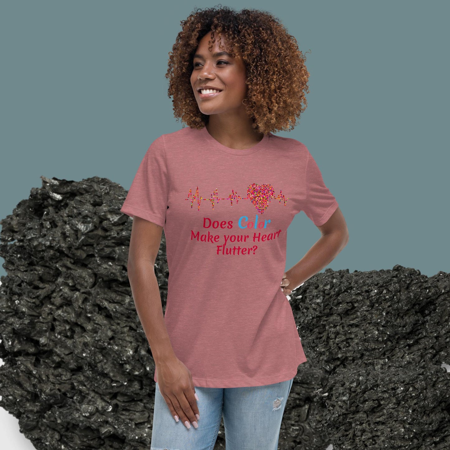 Women's Relaxed T-Shirt - Heart Beat
