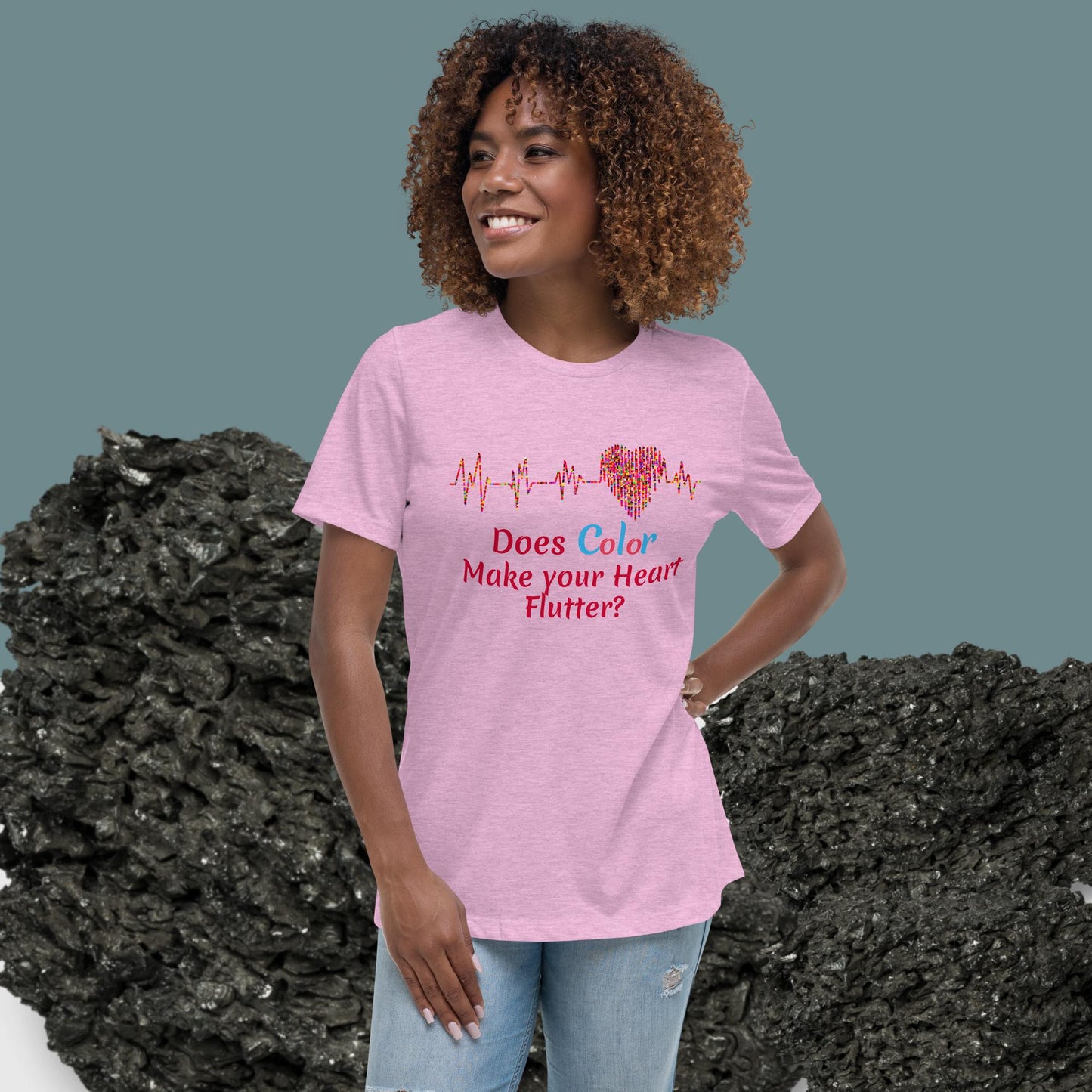 Women's Relaxed T-Shirt - Heart Beat
