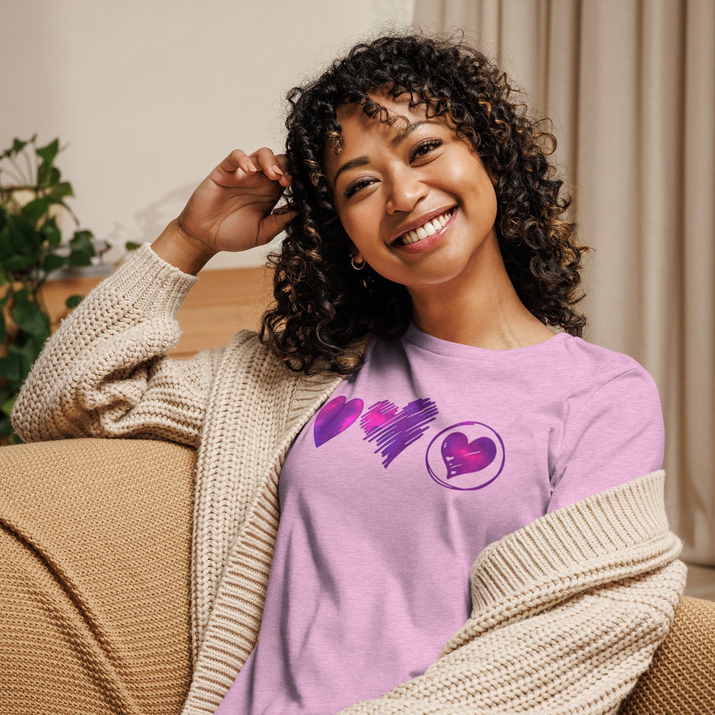 Women's Relaxed T-Shirt - Triple Love
