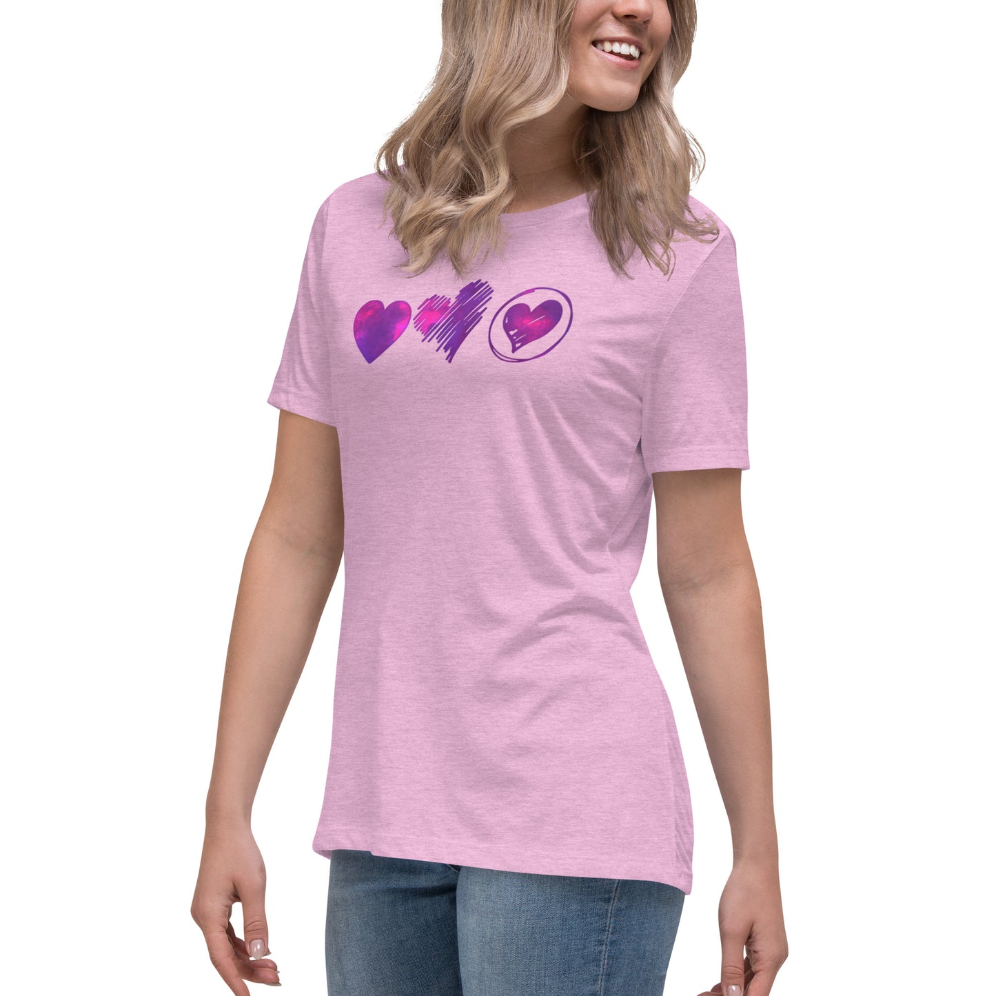 Women's Relaxed T-Shirt - Triple Love