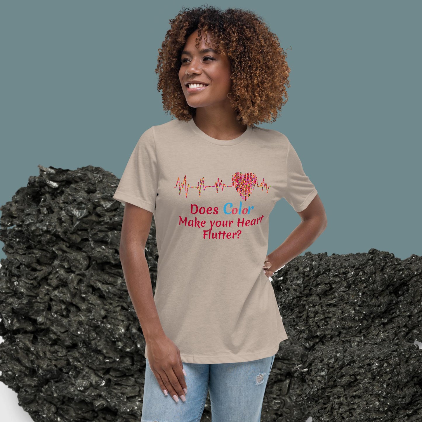 Women's Relaxed T-Shirt - Heart Beat