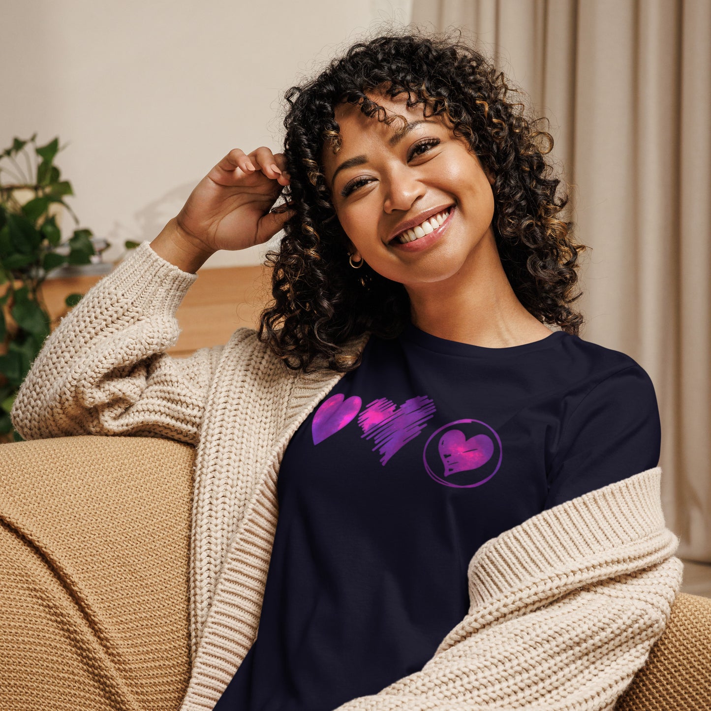 Women's Relaxed T-Shirt - Triple Love