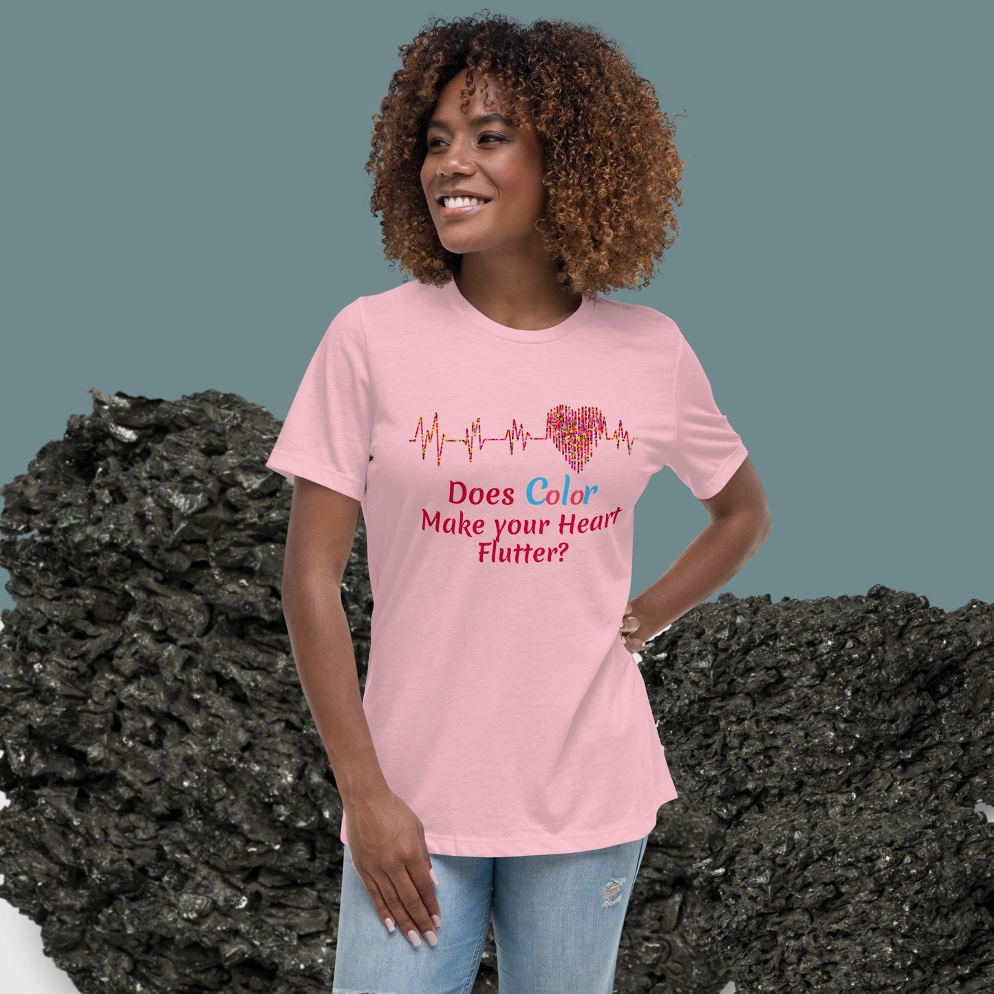 Women's Relaxed T-Shirt - Heart Beat