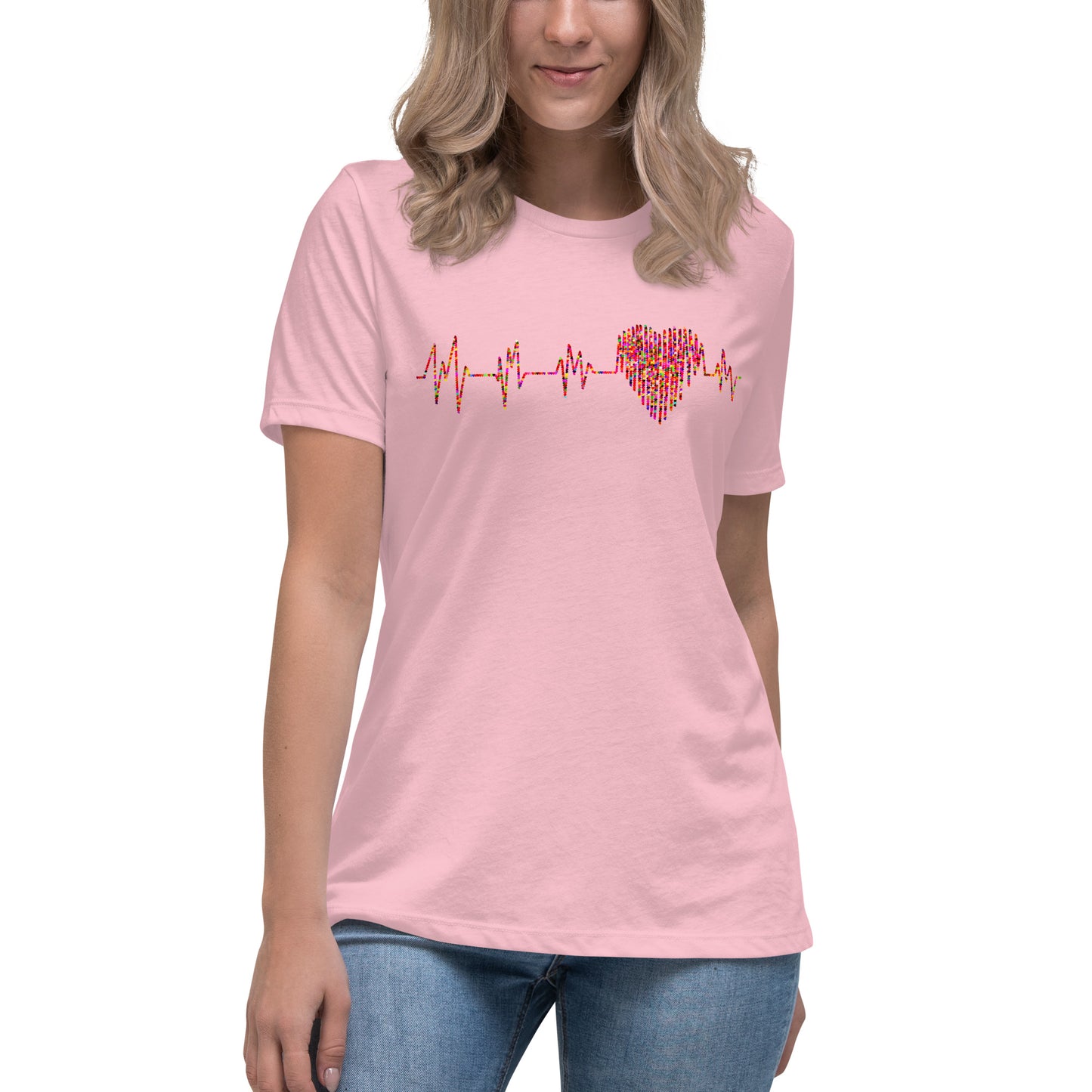 Women's Relaxed T-Shirt - Heart Flutter