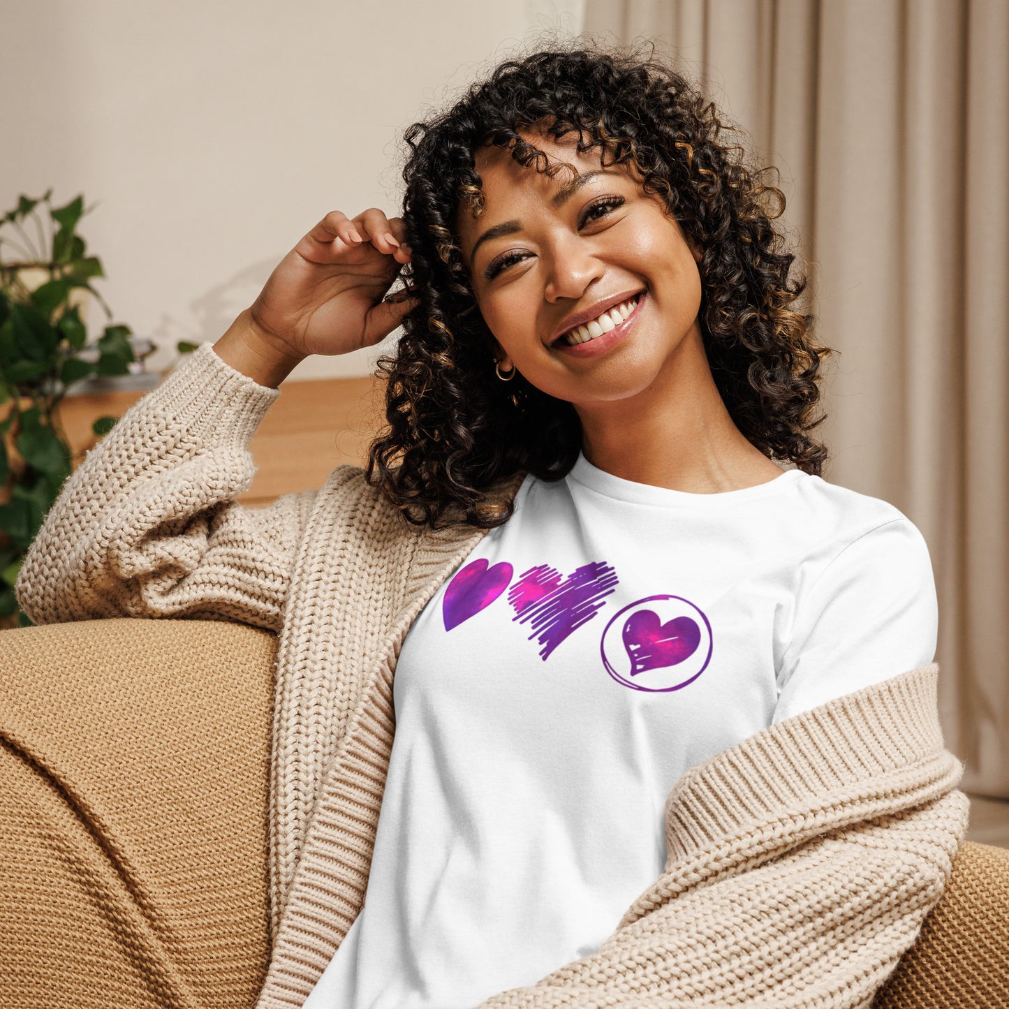 Women's Relaxed T-Shirt - Triple Love
