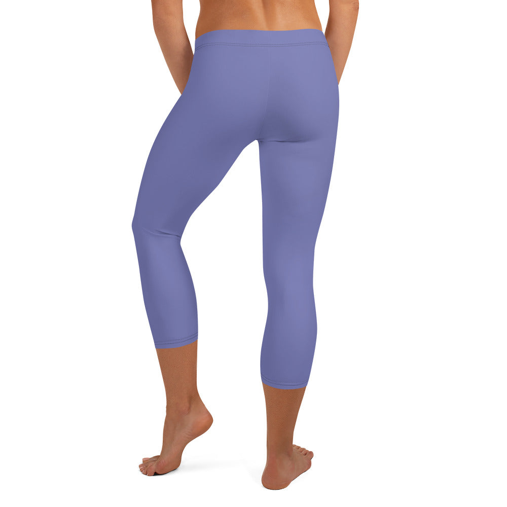 Yoga Capri Leggings - Princess Blue