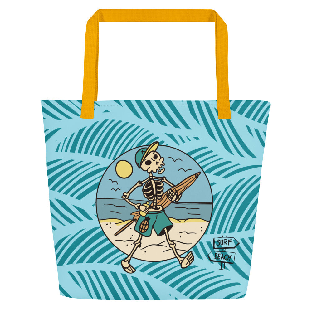 Large Tote Bag - Beach Bones