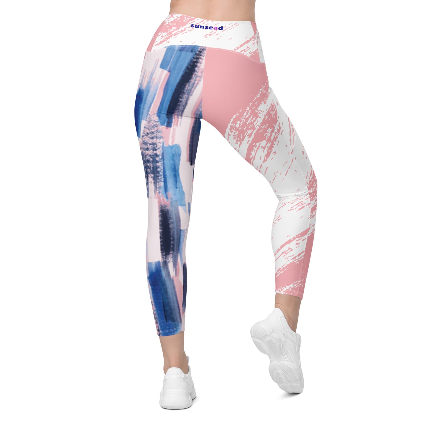 Leggings with pockets- Pink Splash