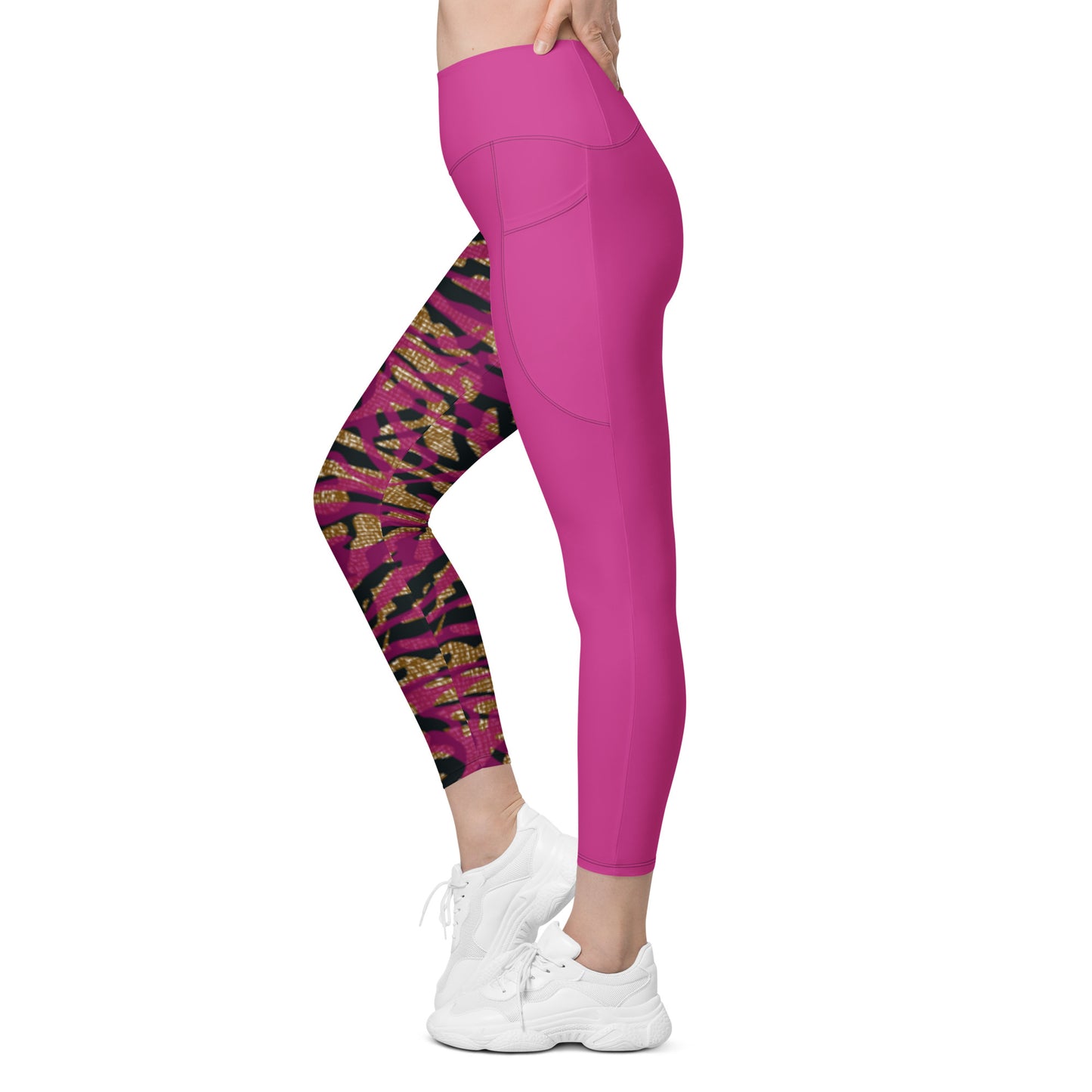 Leggings with pockets - Mauve Magic
