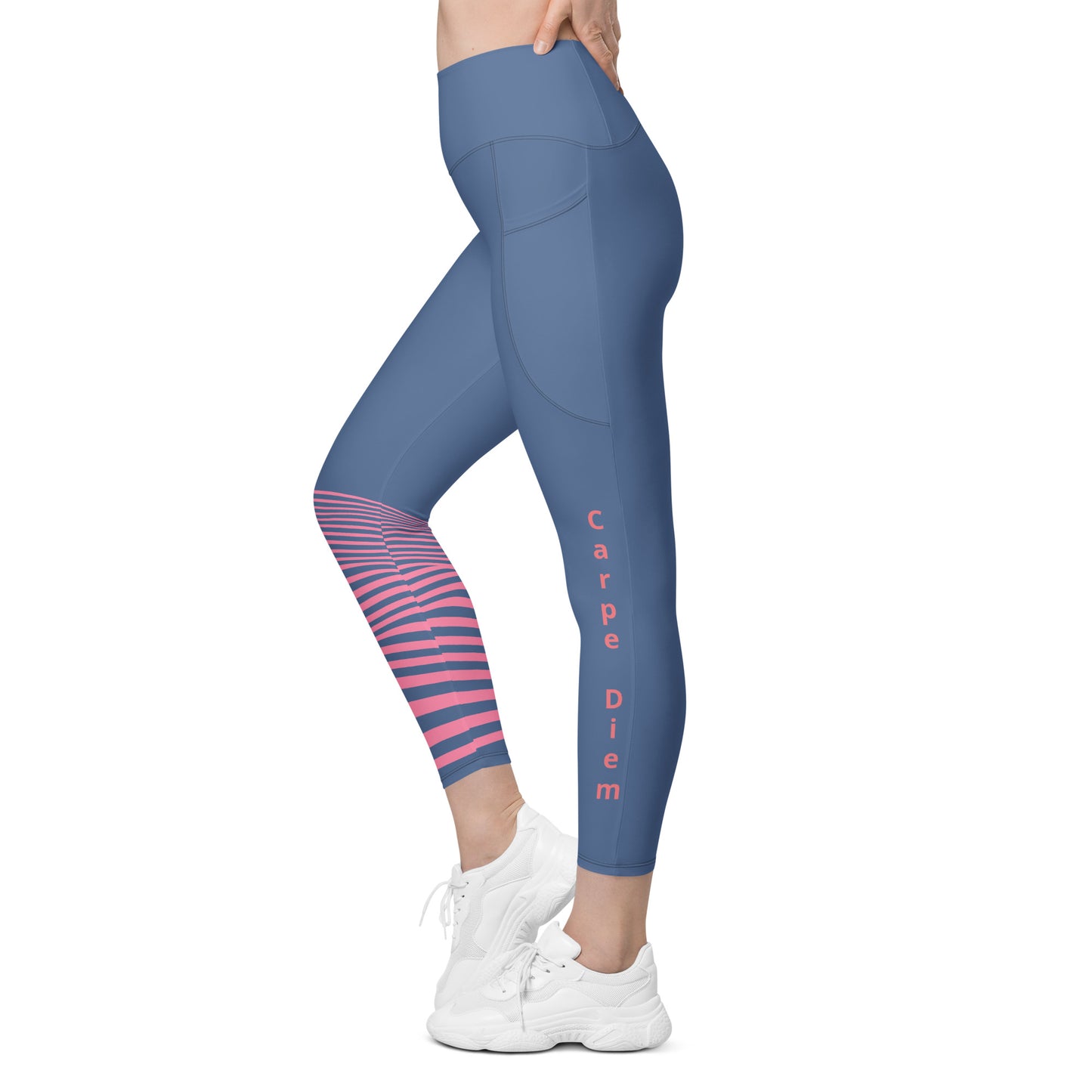 Leggings with pockets - CarpeDiem Blue