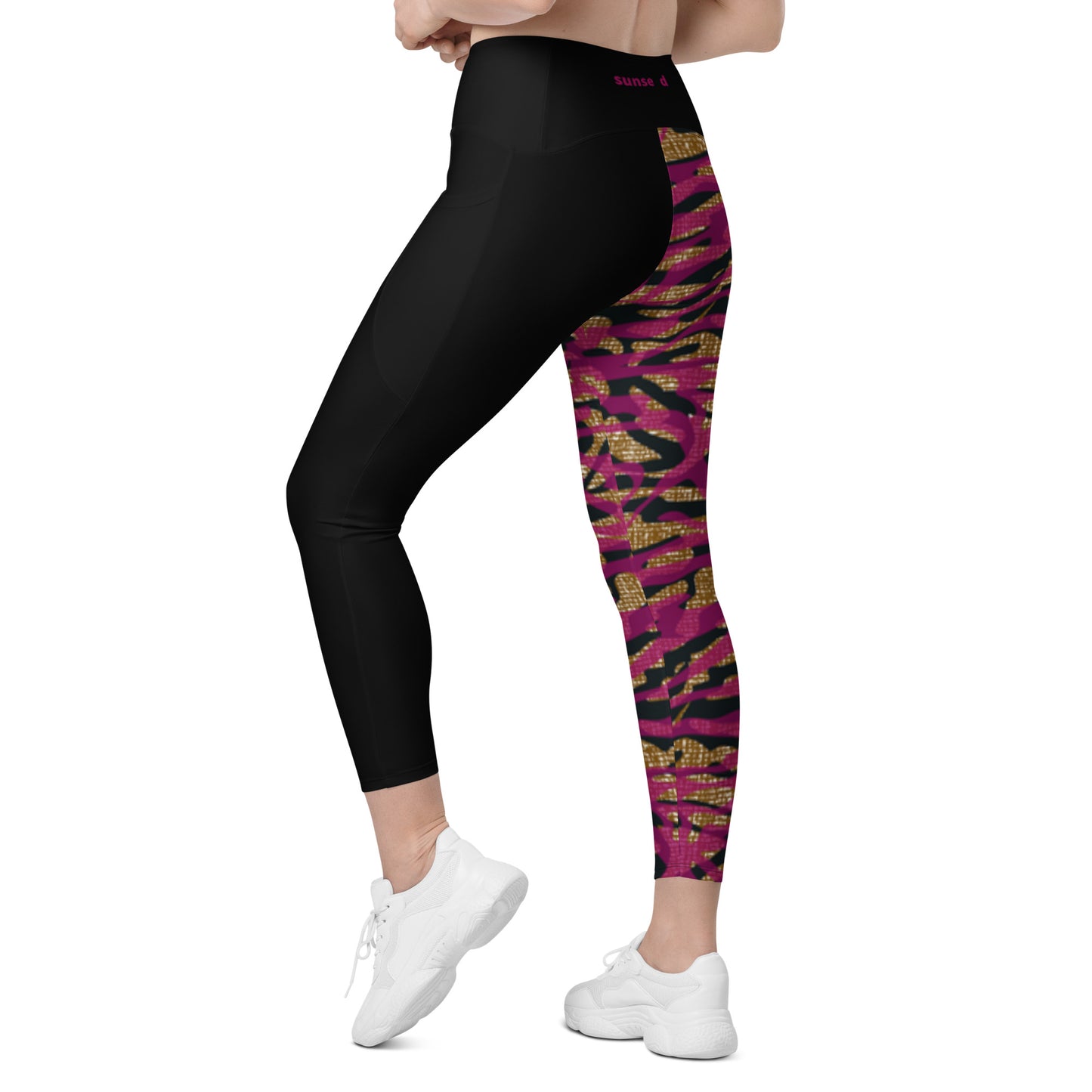 Leggings with pockets - Black Magic