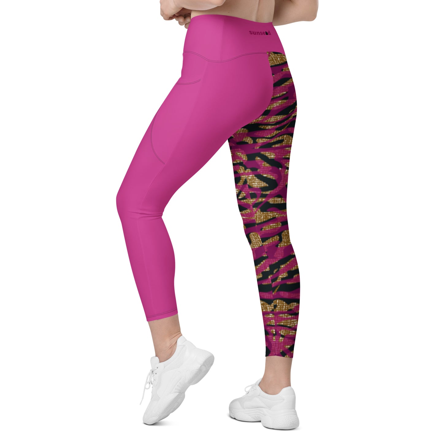 Leggings with pockets - Mauve Magic