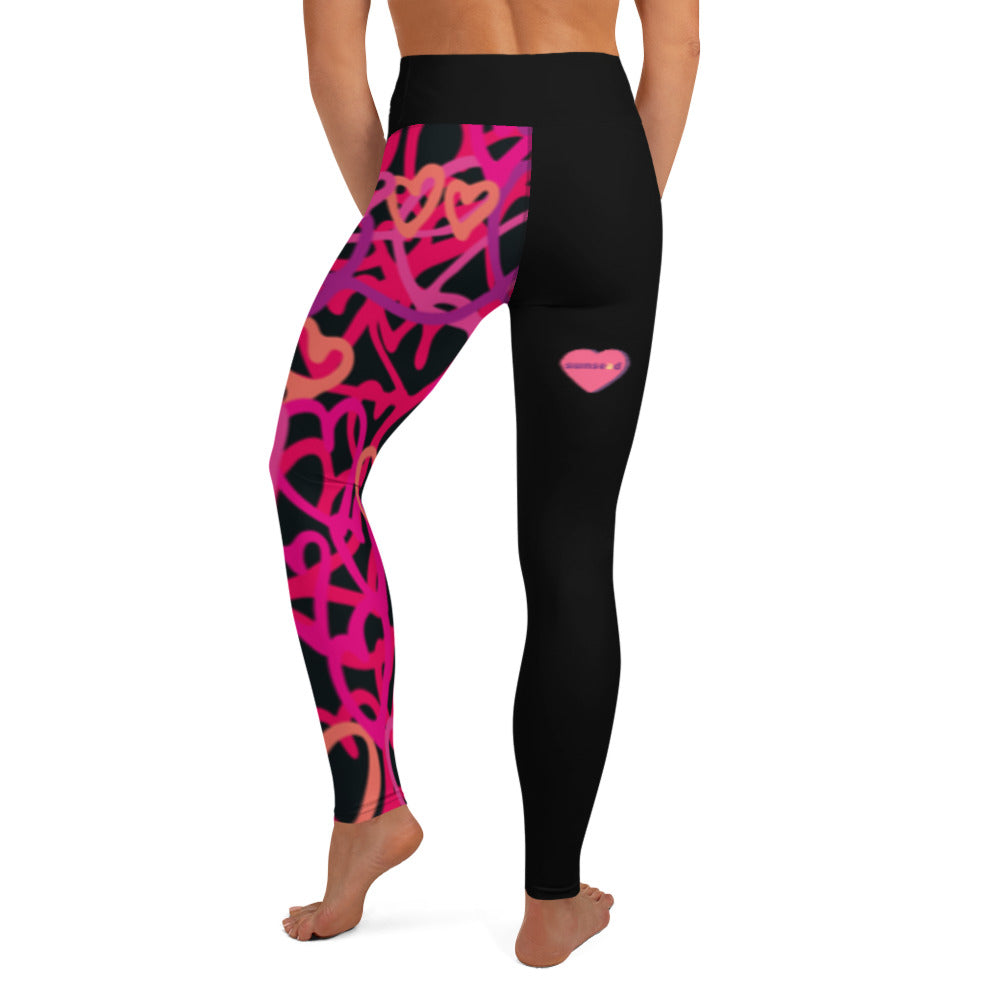 Yoga Leggings - Heart Filled