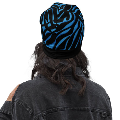 Beanie -Black n Blue