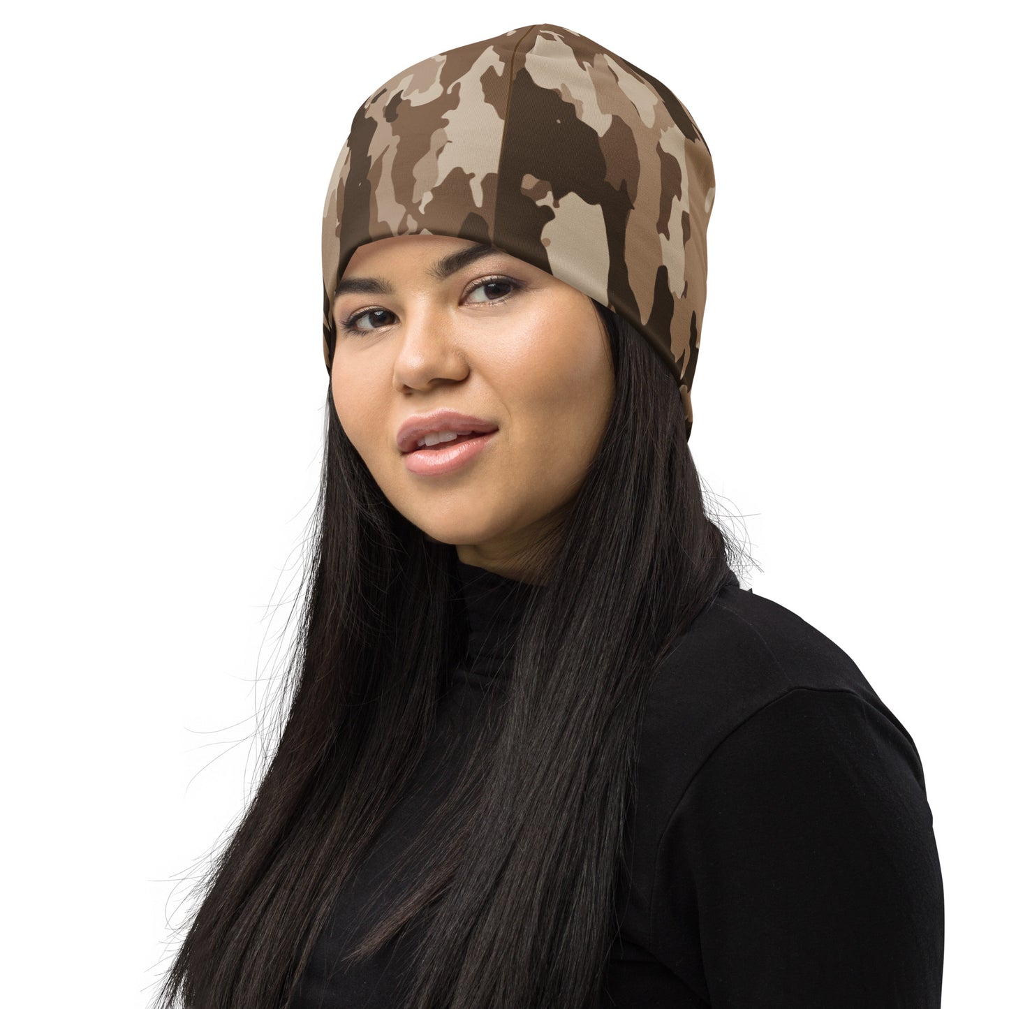 Beanie -Brown Camo