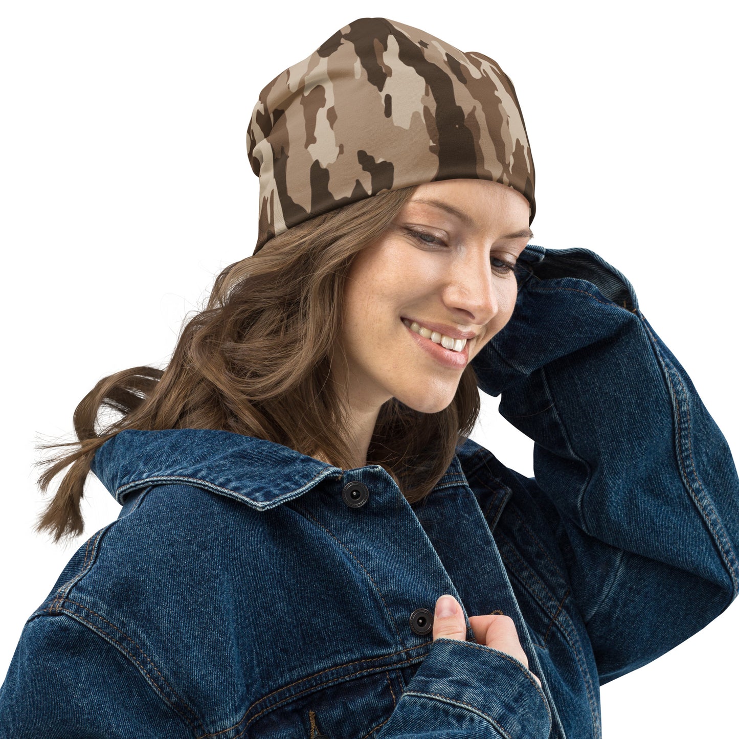 Beanie -Brown Camo