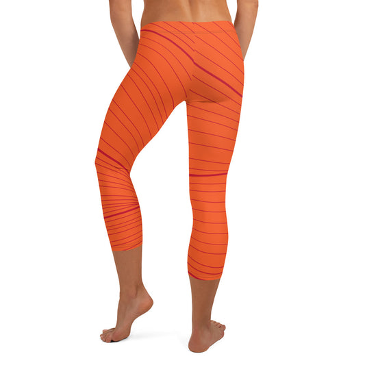 Capri Leggings - Tangelo