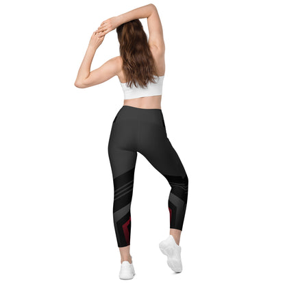 Leggings with pockets - Red Racer
