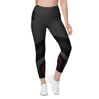 Leggings with pockets - Red Racer