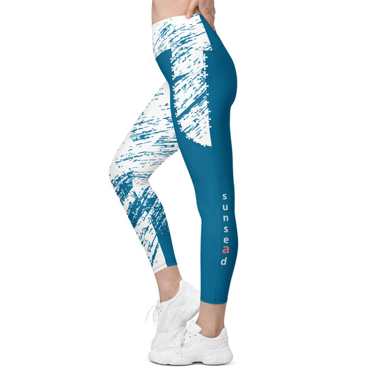 Leggings with pockets - Abstract Haze