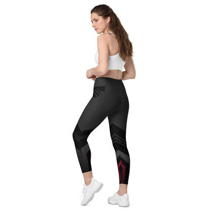 Leggings with pockets - Red Racer