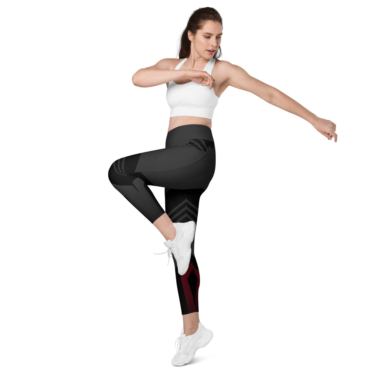 Leggings with pockets - Red Racer