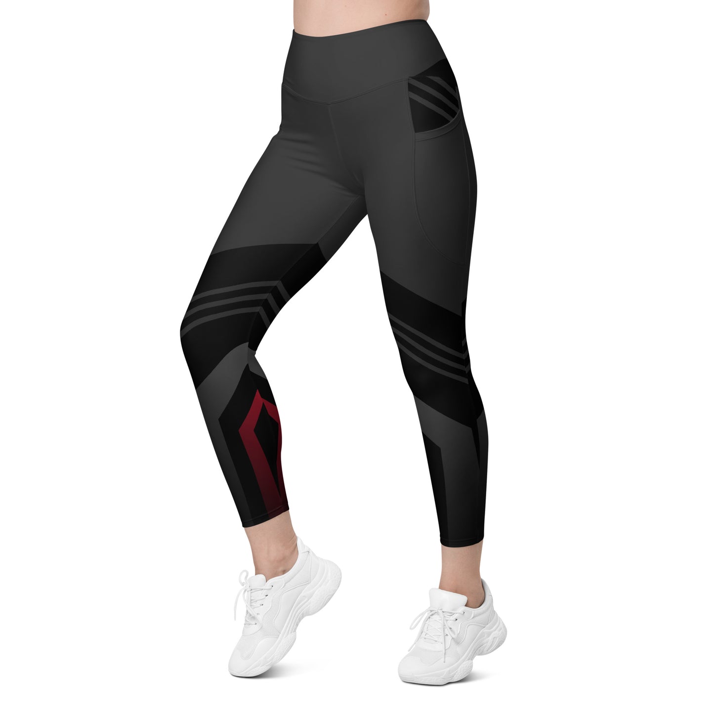 Leggings with pockets - Red Racer