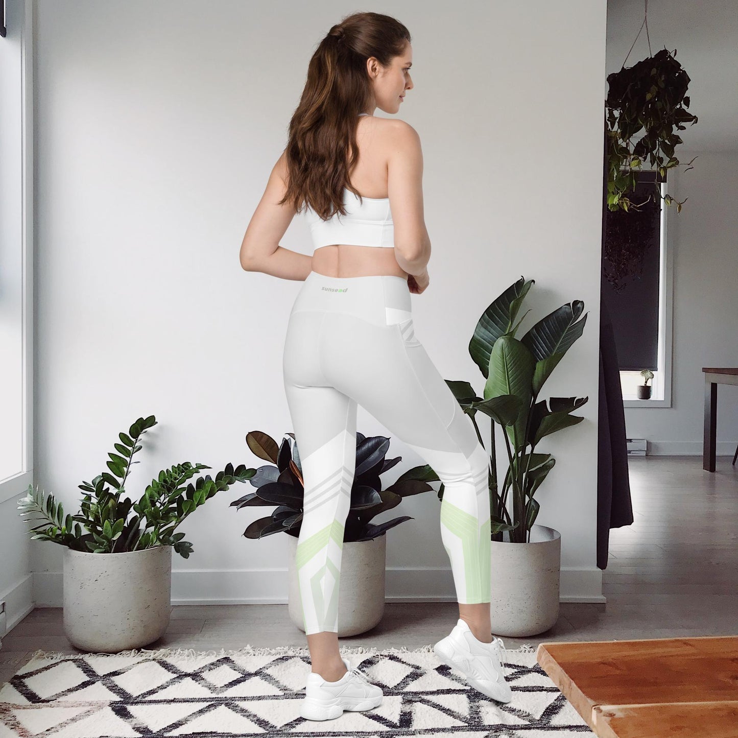 Leggings with pockets - Hint of Mint