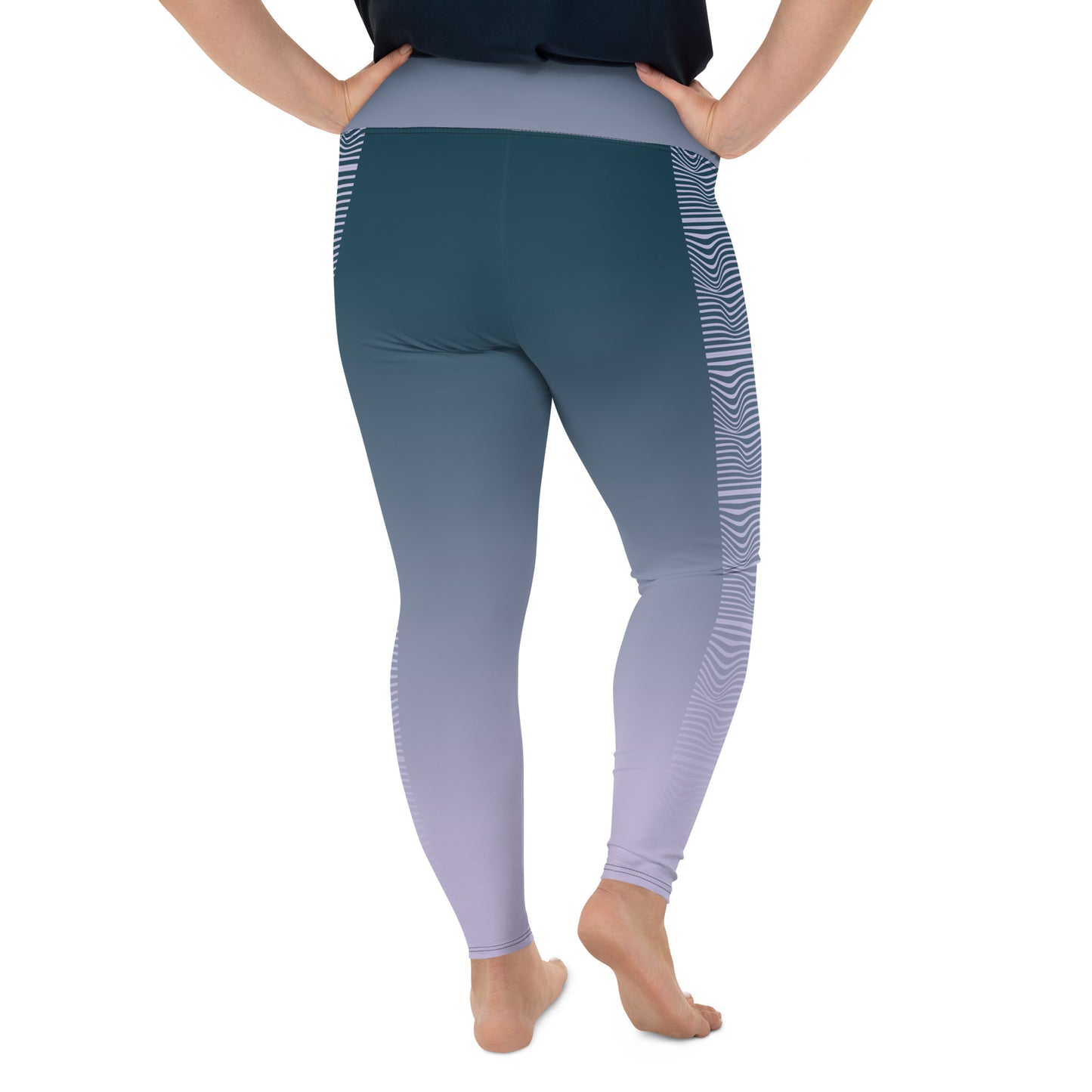 Plus Size Leggings - Misty Clouds*