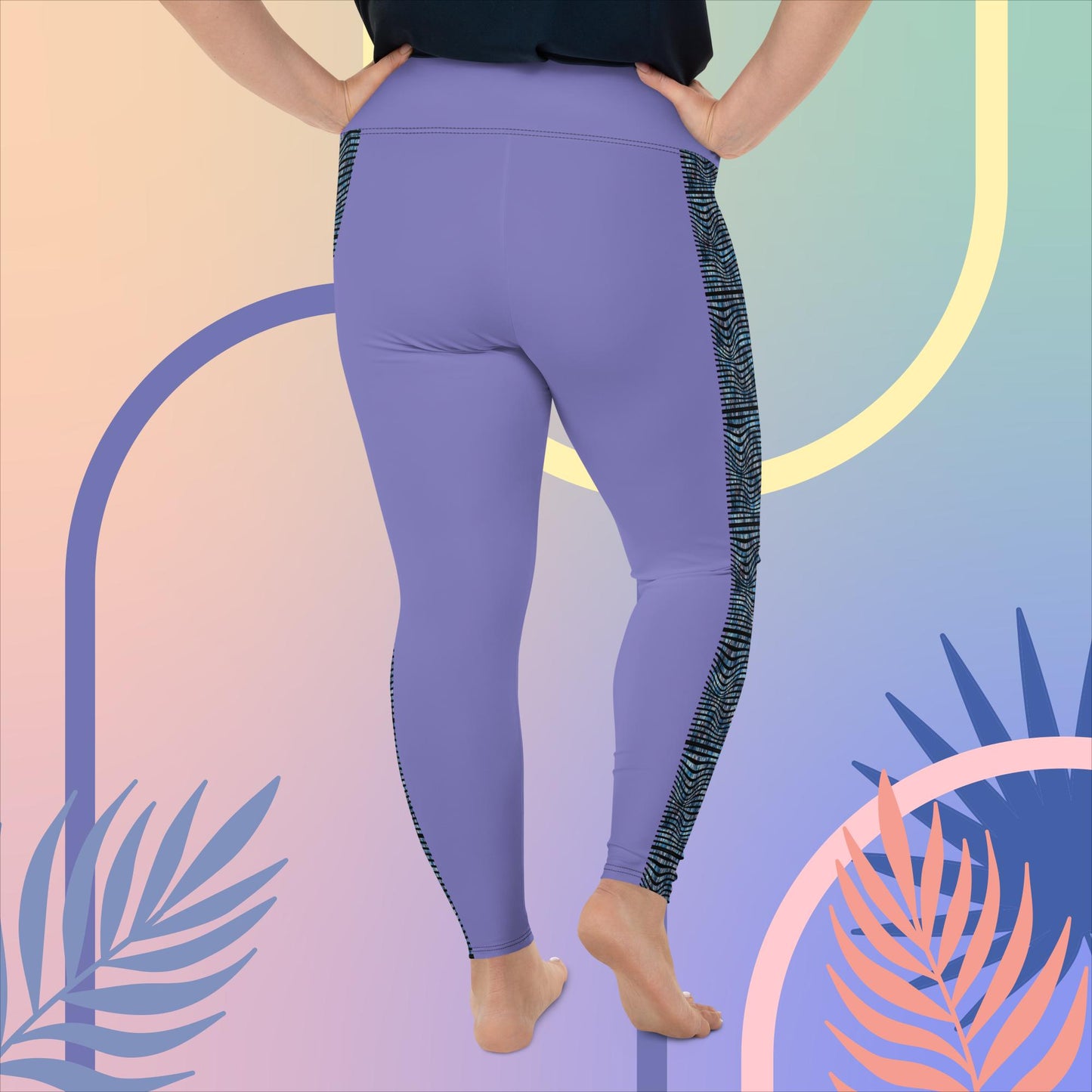Plus Size Leggings - Moody Blues