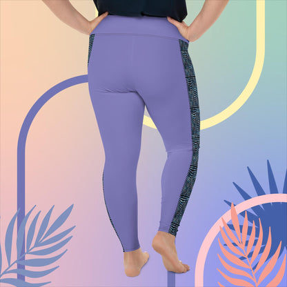 Plus Size Leggings - Moody Blues