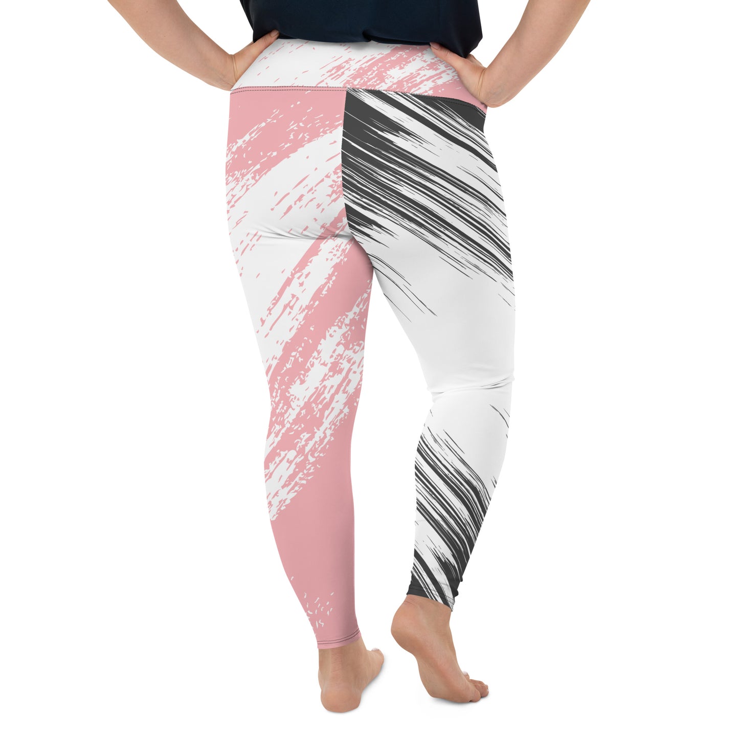 Plus Size Leggings - Pink Splash