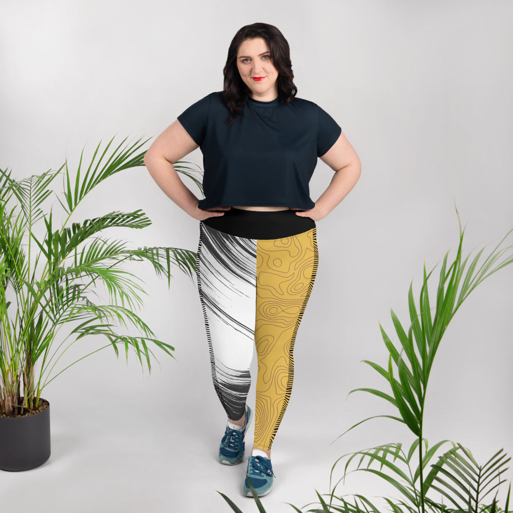 Plus Size Leggings - Go For the Gold