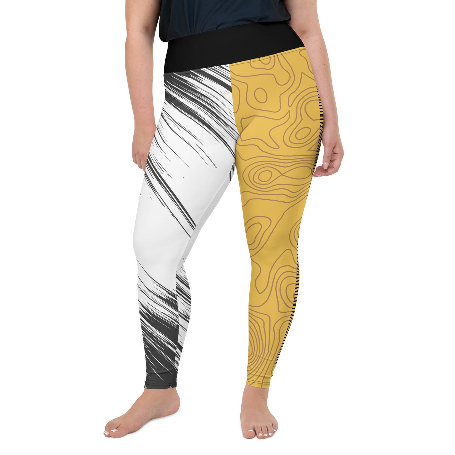 Plus Size Leggings - Go For the Gold