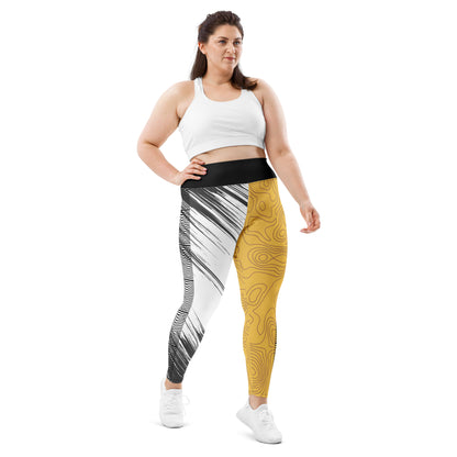 Plus Size Leggings - Go For the Gold