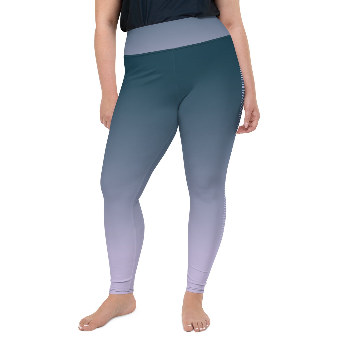 Plus Size Leggings - Misty Clouds*